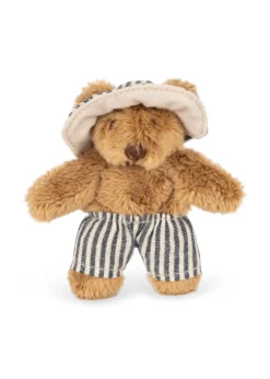 Tiny Teddy På Rejse - blue stripe