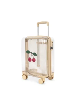 TRANSPARENT REJSEKUFFERT - cherry transparent