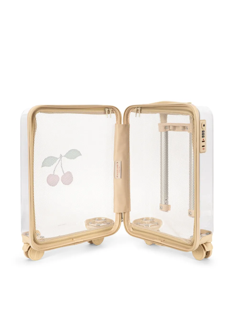 TRANSPARENT REJSEKUFFERT - cherry transparent