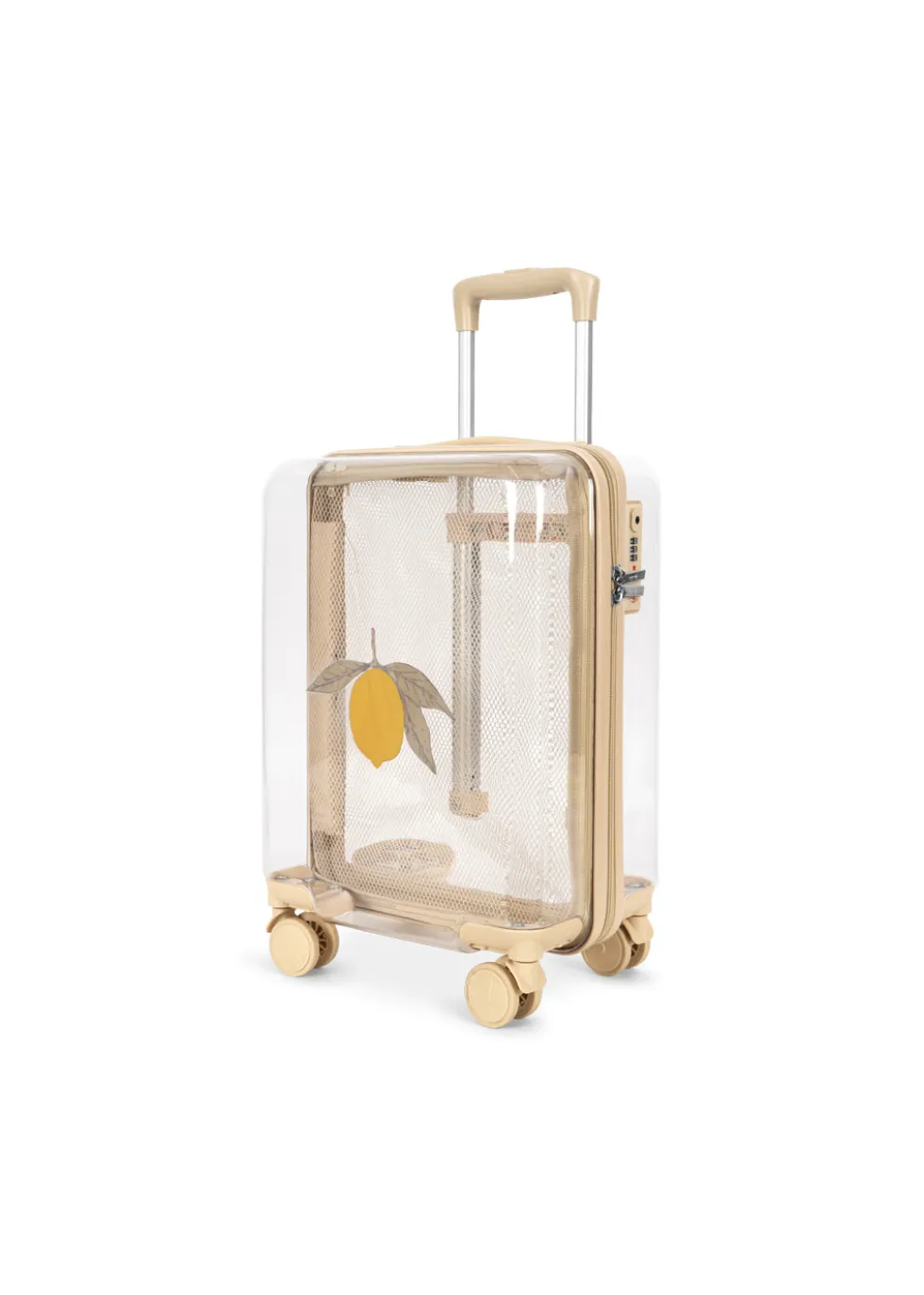 TRANSPARENT REJSEKUFFERT - lemon transparent