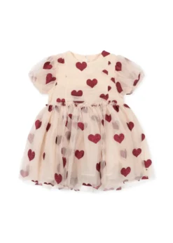 TULLIE DRESS - coeur glitter