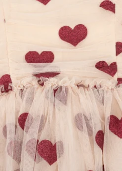 TULLIE DRESS - coeur glitter