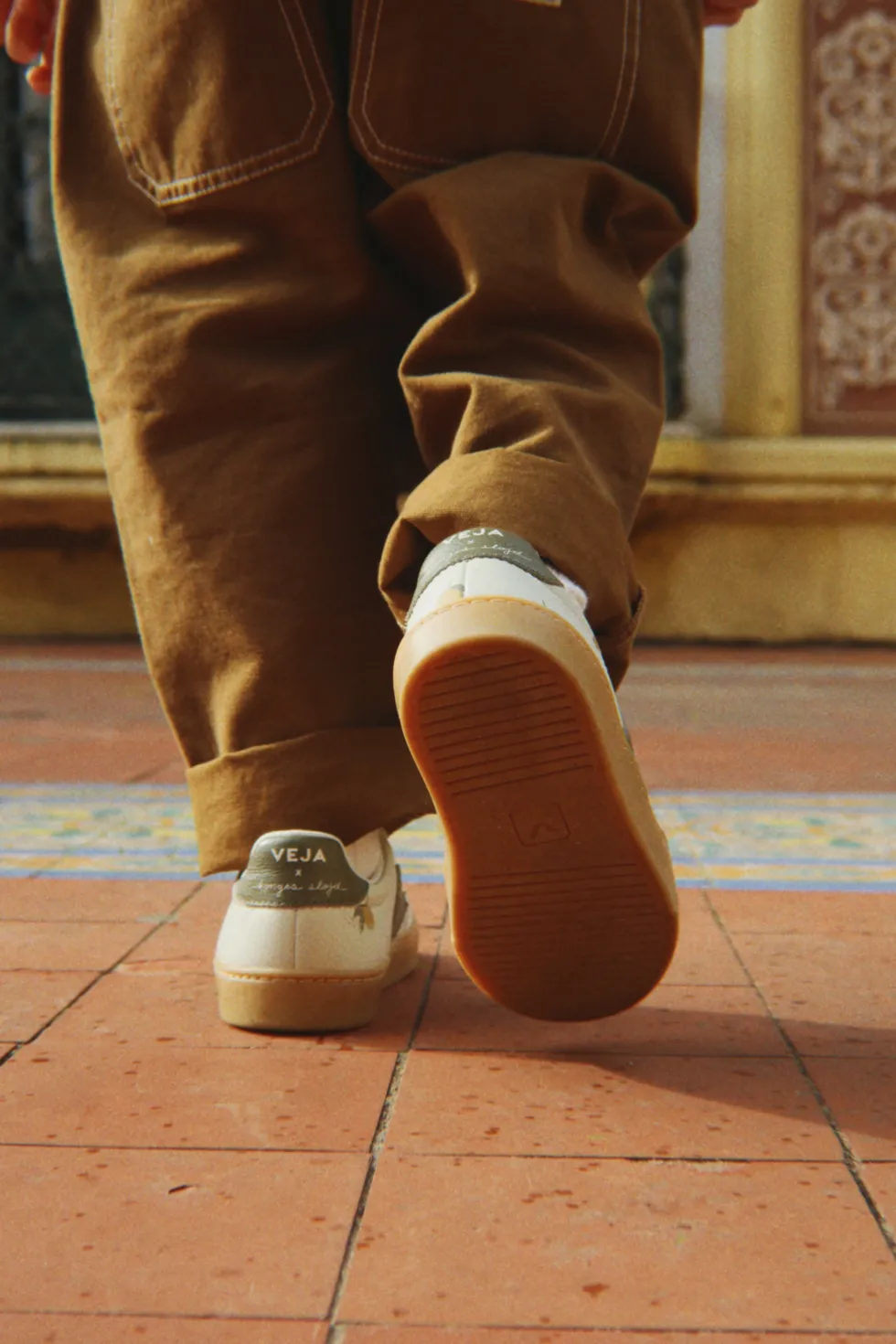 VEJA X KS JUNIOR SNEAKER 28/35 - lemon argile