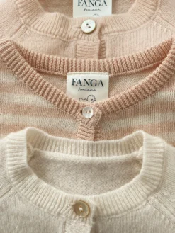 Venti strik cardigan - cameo rose