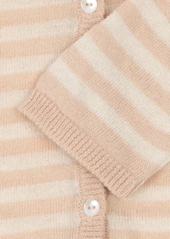 Venti strik cardigan - cameo rose