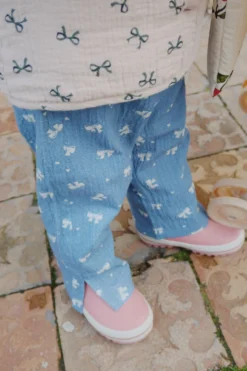 Vida bukser - boucle blue